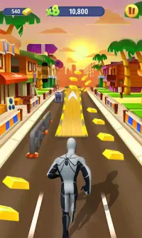 Super Heroes Running : Subway Spider Runner Screen Shot 1