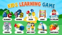 Jeux d'apprentissage pour enfants - Kids Educative Screen Shot 0