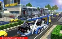 Police Airplane Cars Transporter: Haulers Driving Screen Shot 9