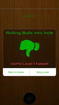 Roll Balls into a hole Screen Shot 7