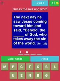 Bible Verse Quiz (Bible Game) Screen Shot 5