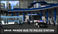 Coach Bus Police Transport 3D Screen Shot 8