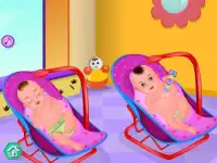 Twins Caring - Baby Games Screen Shot 2
