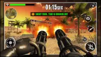 simulasi gun: permainan tentera tembakan perang Screen Shot 1