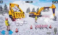 Real Snow Blower Truck Excavator Plow Games Screen Shot 2