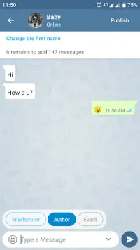 Fake Chat Messenger — TeleFake Screen Shot 3