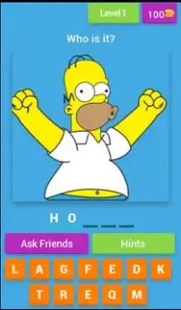 Guess the Simpsons characters Screen Shot 0