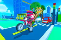 Moto Bike Taxi Drive: Craft Edition Screen Shot 2