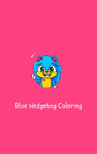 Blue Hedgehog Game Coloring Screen Shot 4