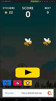 Bees Flappy Screen Shot 2