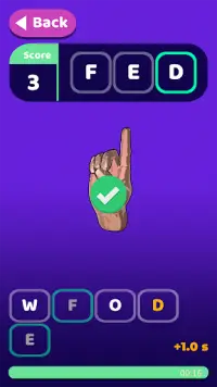 Hands On ASL - Fingerspell With Sign Language Screen Shot 1