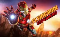 Flying Iron Superhero Flashlight Man Super Rescue Screen Shot 4