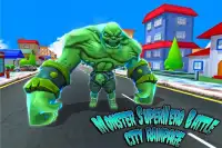 Pertempuran monster superhero: kota mengamuk Screen Shot 11