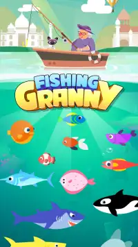 Fishing Granny - Funny,Amazing Fishing Game Screen Shot 4
