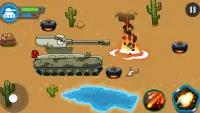 टैंक युद्ध - लड़कों के लिए खेल Screen Shot 1