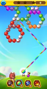 Bubble Bee Pop - カラフルなバブルシューターゲーム Screen Shot 4