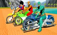 Super Heroes Đua xe trượt băng đua Rider Screen Shot 10