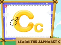 सी वर्णमाला सीखना बच्चों के खेल Screen Shot 0