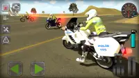 Trafik Polisi Motorsiklet Simülatör Oyunu Screen Shot 0