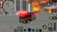 Simulasi Pemadam Kebakaran Lori Pemadam Kebakaran Screen Shot 3