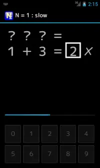 N-Back Calculation Screen Shot 1