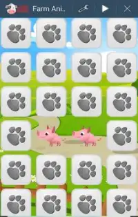 Matching Game Farm Animals Screen Shot 2