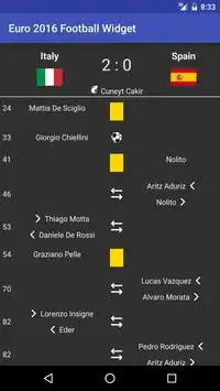 Football EURO 2016 Widget Screen Shot 3