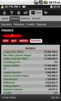 Striker Manager (soccer) Screen Shot 1