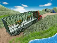 जंगली पशु ट्रक सिम्युलेटर: पशु परिवहन खेल Screen Shot 16