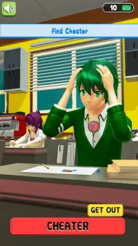 anime okul öğretmen simülatör Screen Shot 1