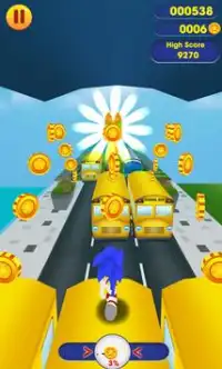Subway Sonic Dash Screen Shot 2