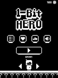 1-Bit Hero: Stress Relief Retro Pixel Jumping Game Screen Shot 5