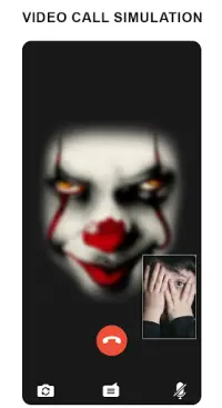 scary clown fake video call Screen Shot 1