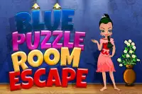 Blue Puzzle Room Escape Screen Shot 0