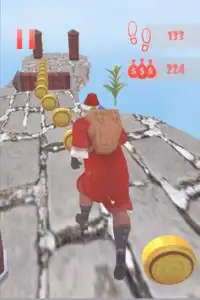 Weihnachtsmann Himmel tanzen Läufer : Weihnachten Screen Shot 3
