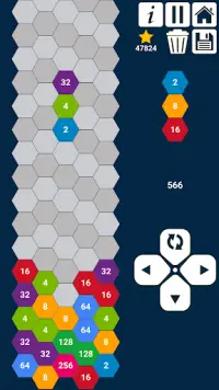 juegos hexagonales: colección números hexagonales Screen Shot 8