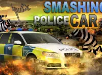 Smash police car - outlaw run Screen Shot 5