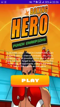 Boxing Hero Mobile Game Screen Shot 0