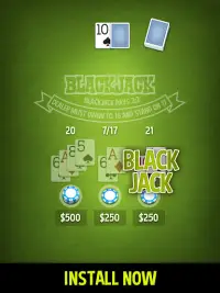 Blackjack 21 - ENDLESS Screen Shot 1