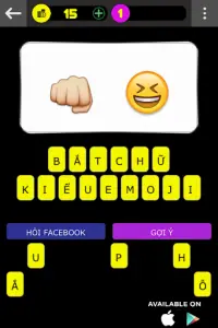 Đuổi hình Bắt Chữ - Đố vui đoán chữ emoji pro 2017 Screen Shot 0