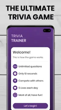 Trivia Trainer: Impossible Quiz Game Screen Shot 0