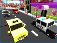 Police Cube Car Craft Sims 3D Screen Shot 9