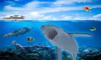 Акула Атака синий Whale 3D Приключение Игра Screen Shot 2