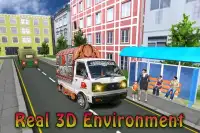 ciudad camioneta conducción simulador juegos Screen Shot 1