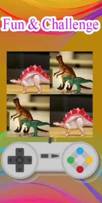 Dinosaurio juego de puzzle Screen Shot 2