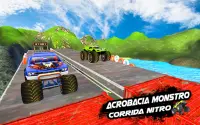 Mega Rampa Monster Truck Jogos de Corrida Screen Shot 4