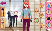 High School Anime Prom Dress Up Girl Makeover Sim. Screen Shot 0