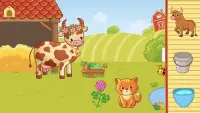 Bebekler için Çiftlik! Oyunu! Puzzle çocuklar Screen Shot 1