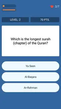Islamic quiz Screen Shot 1
