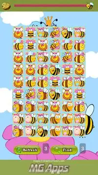 Busy Bees Match Screen Shot 1